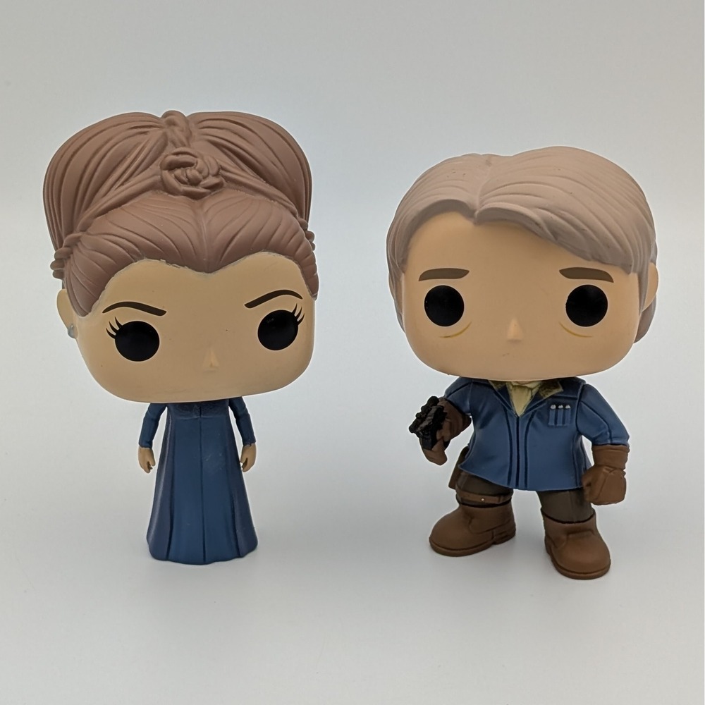 Star Wars Funko Pop Han Solo 86 Snow Gear Leia 80 Force Awakens Vaulted Lot